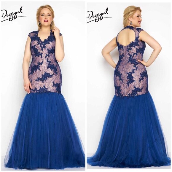65478f Fabulouss by Mac Duggal high neck sequin floral maxi dress - Picture 1 of 10